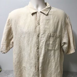 Tommy Bahama Tan Hawaiian Mens L Polo